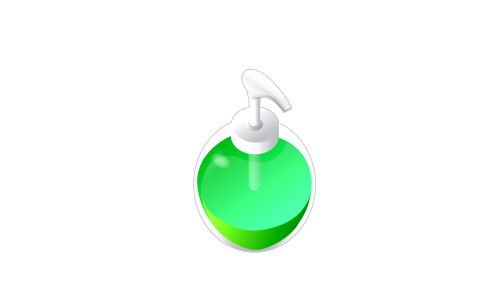 Gel, Foam Or Liquid Soap Dispenser Pump Plastic Bottle. Free illustration for personal and commercial use.