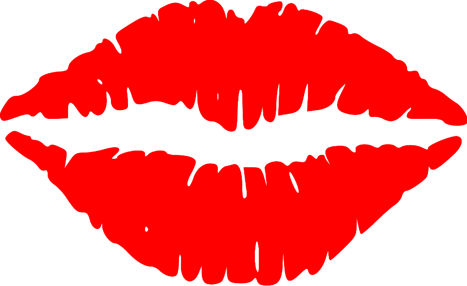 Illustration Of Red Lips. Free illustration for personal and commercial use.