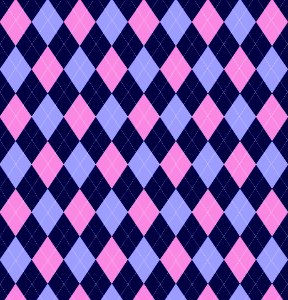 Argyle Pattern Pink Blue. Free illustration for personal and commercial use.
