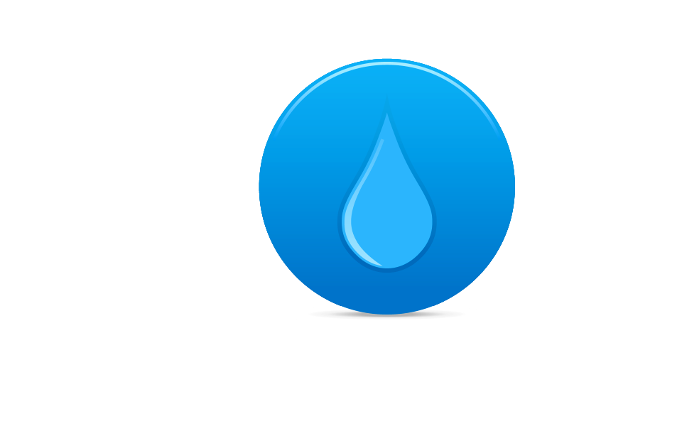 Rain Drop Icon on Internet Button. Free illustration for personal and commercial use.