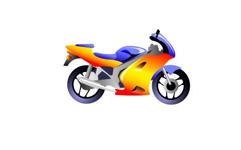 Illustration motorcycle. Free illustration for personal and commercial use.