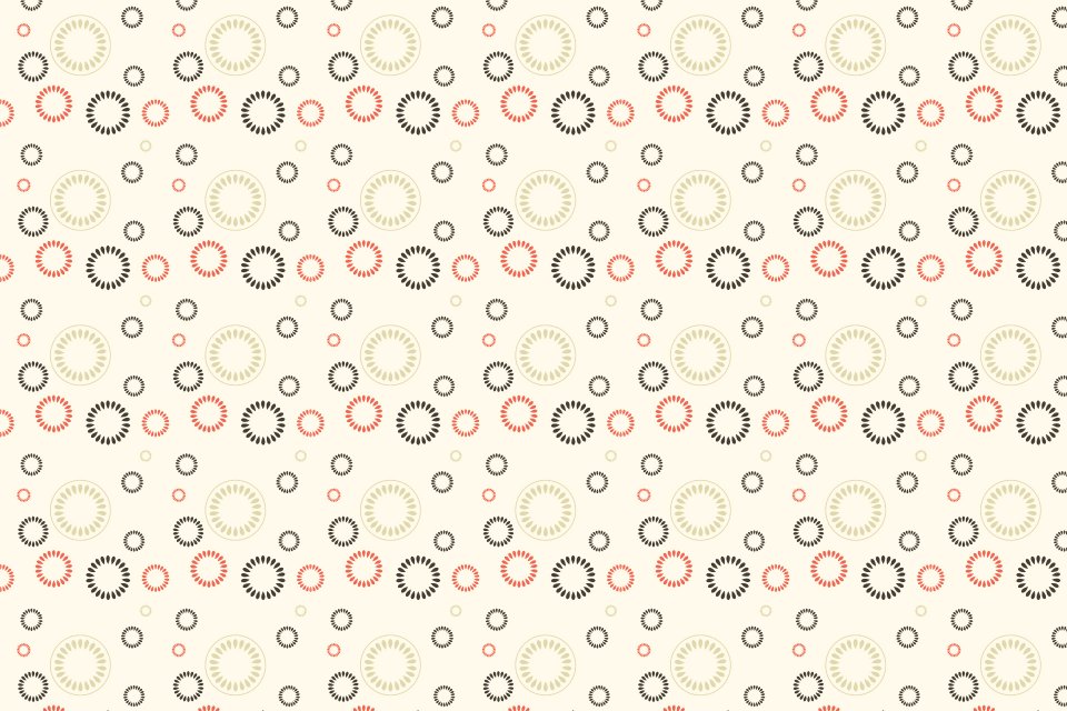 Seamless pattern with abstract colorful circles. Free illustration for personal and commercial use.