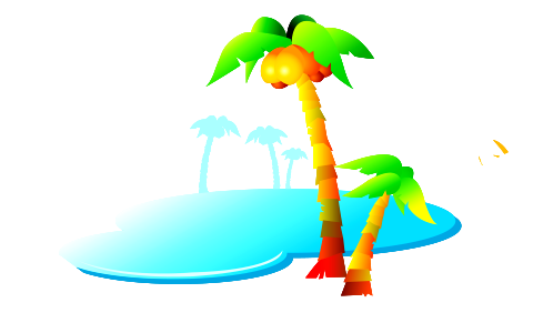 Palm trees. Free illustration for personal and commercial use.