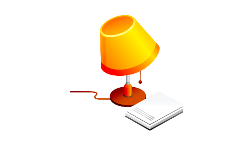 Table lamp icon. Free illustration for personal and commercial use.