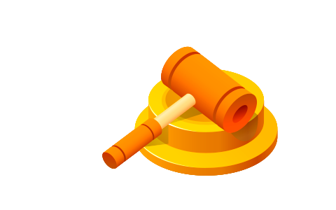 Wooden gavel. LAW concept. Free illustration for personal and commercial use.