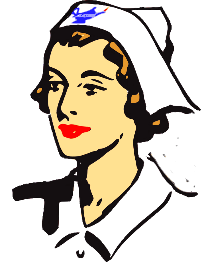 Illustration Of A Nurse. Free illustration for personal and commercial use.