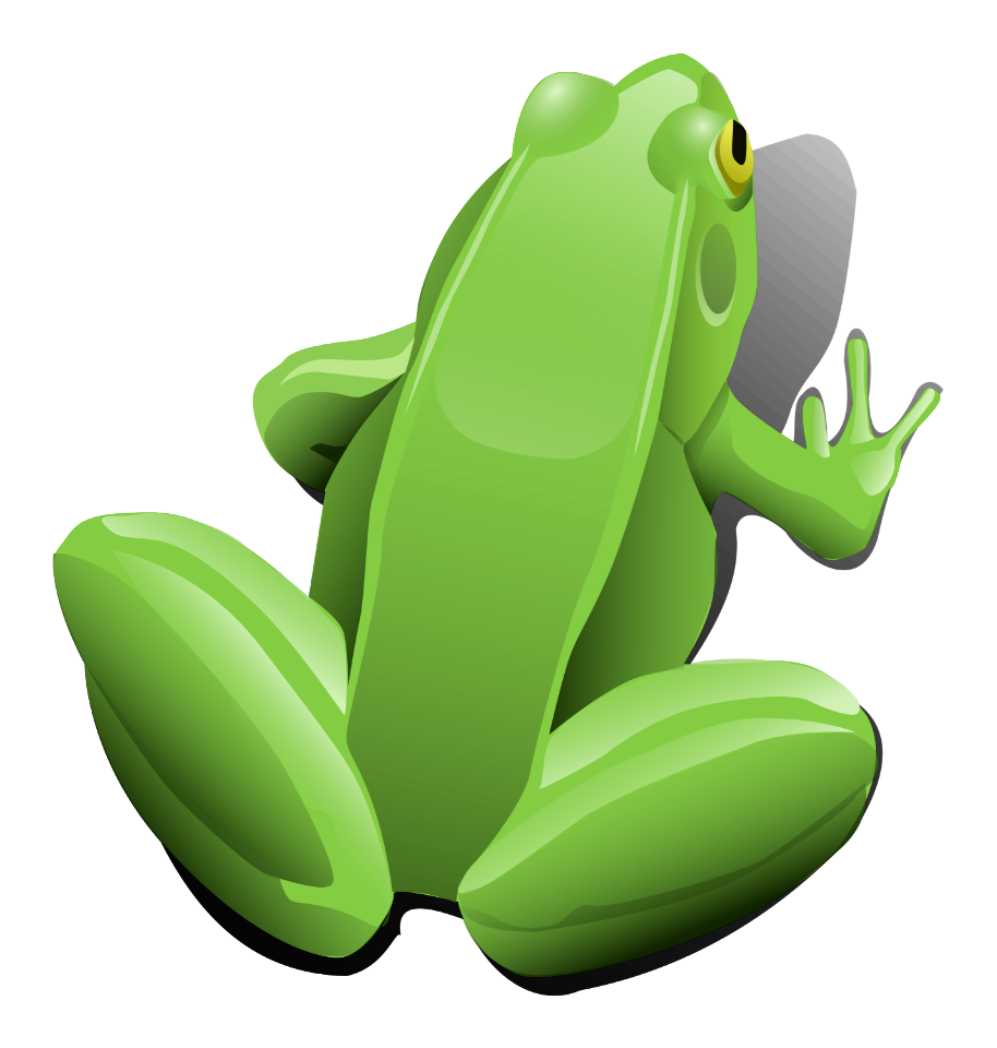 illustration-of-a-green-frog-creazilla