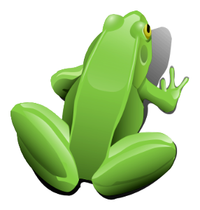 Illustration Of A Green Frog. Free illustration for personal and commercial use.