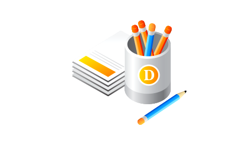 Pencil and Pencil case icon. Free illustration for personal and commercial use.