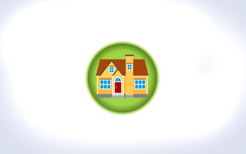 Home flat icon. Free illustration for personal and commercial use.