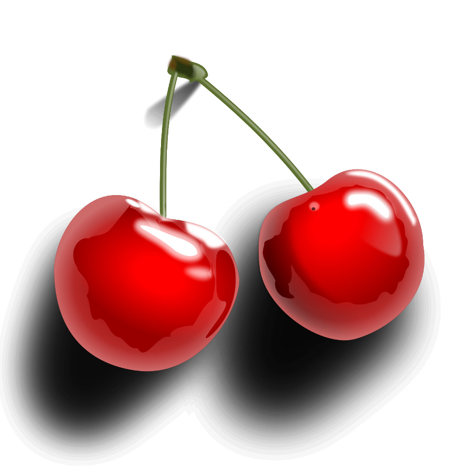 Illustration Of Cherries On A Transparent Background. Free illustration for personal and commercial use.