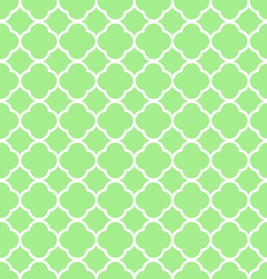 Quatrefoil Pattern Background Green. Free illustration for personal and commercial use.