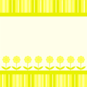 Floral Stripes Card. Free illustration for personal and commercial use.