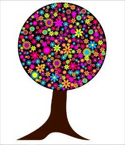 Floral Tree. Free illustration for personal and commercial use.