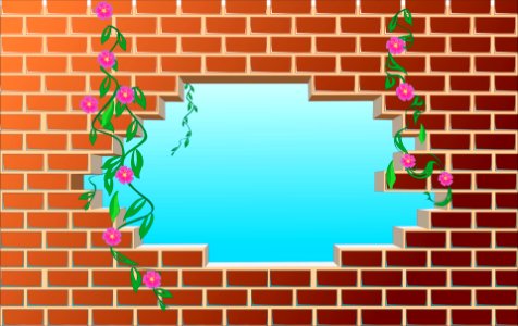 Brick Wall. Free illustration for personal and commercial use.