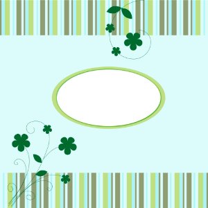 Floral Stripes Background. Free illustration for personal and commercial use.