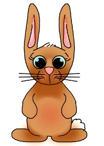 Brown Bunny Illustration. Free illustration for personal and commercial use.