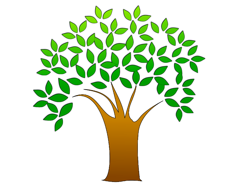 Illustration Of A Tree With Leaves. Free illustration for personal and commercial use.