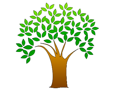 Illustration Of A Tree With Leaves. Free illustration for personal and commercial use.