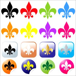 Fleur De Lis. Free illustration for personal and commercial use.