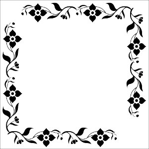 Floral Frame. Free illustration for personal and commercial use.
