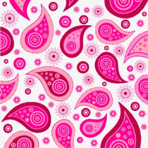 Paisley Pattern Background Pink. Free illustration for personal and commercial use.