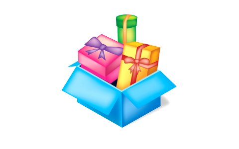 gift box set. Free illustration for personal and commercial use.