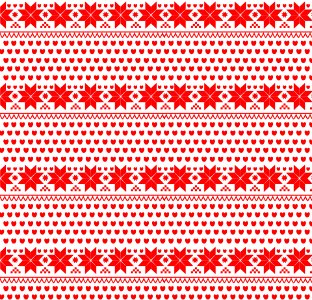 Fairisle Pattern Background Red. Free illustration for personal and commercial use.
