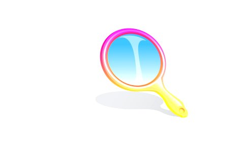 Hand mirror icon. Free illustration for personal and commercial use.