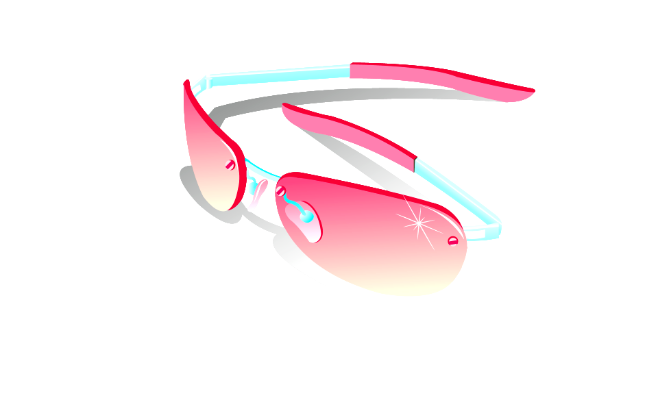 Pink sport sunglasses icon. Free illustration for personal and commercial use.