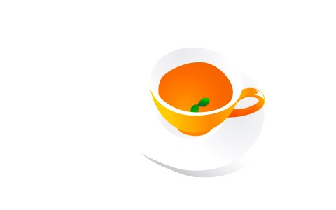 Cup of tea. Free illustration for personal and commercial use.