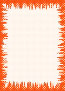 Orange Note Paper Invitation. Free illustration for personal and commercial use.