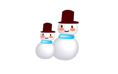 snowman icon. Free illustration for personal and commercial use.