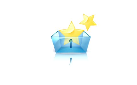 safety box with star. Free illustration for personal and commercial use.