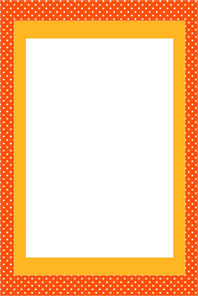 Orange Invitation Card Frame. Free illustration for personal and commercial use.