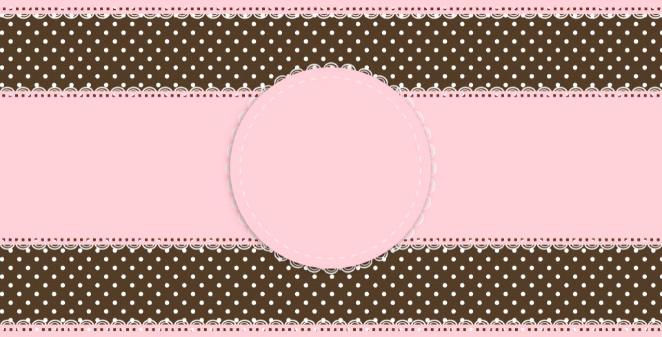 Lace Polka Dot Border. Free illustration for personal and commercial use.