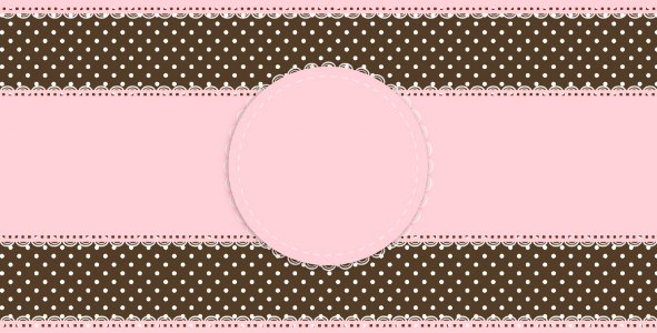 Lace Polka Dot Border. Free illustration for personal and commercial use.
