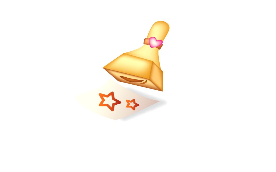 Star stamp. Free illustration for personal and commercial use.