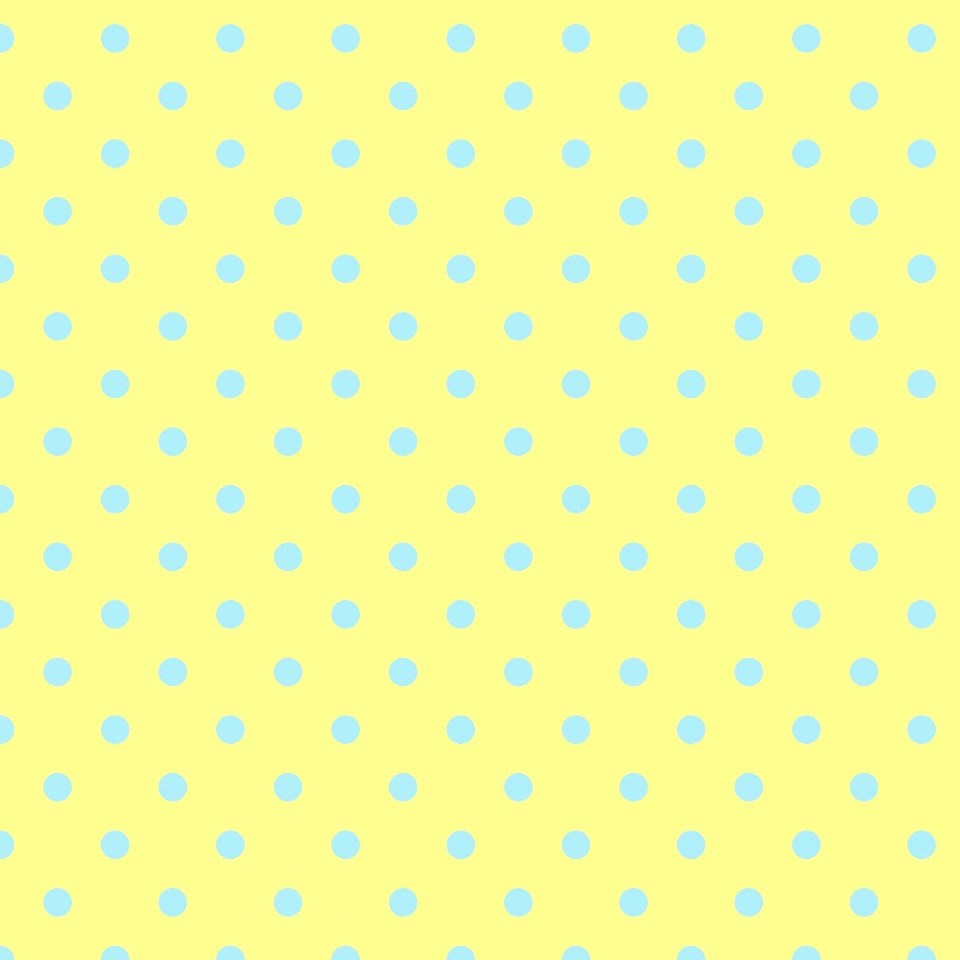 Polka Dots Yellow Blue. Free illustration for personal and commercial use.