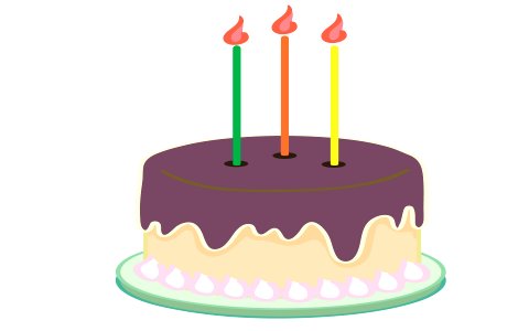 Vector Illustration of cake. Free illustration for personal and commercial use.