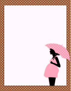 Baby Shower Card Template. Free illustration for personal and commercial use.