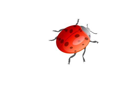 Illustration of ladybug. Free illustration for personal and commercial use.