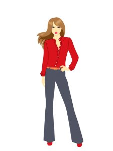 Beautiful Woman Illustration. Free illustration for personal and commercial use.