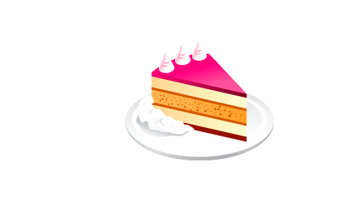 Piece of cake. Free illustration for personal and commercial use.