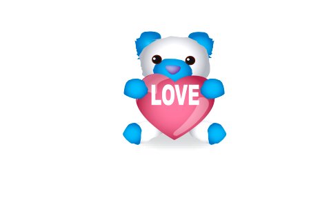 Bear design over white background. Free illustration for personal and commercial use.