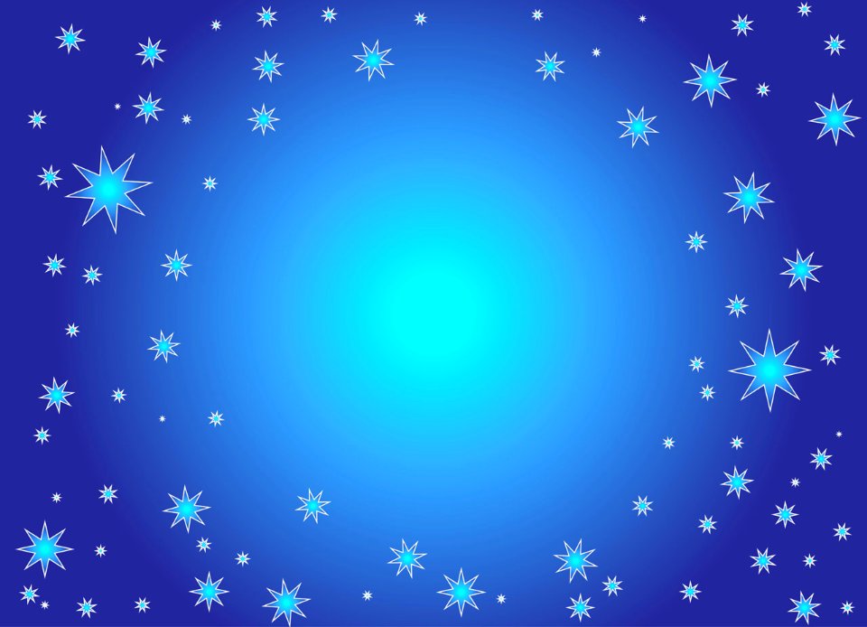 Blue Stars. Free illustration for personal and commercial use.