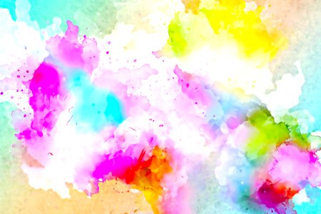 Pink, Sky, Watercolor Paint, Yellow. Free illustration for personal and commercial use.