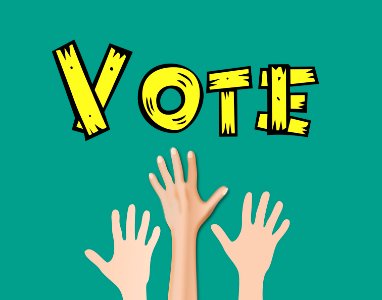 Hand Raised for Voting - Illustration. Free illustration for personal and commercial use.