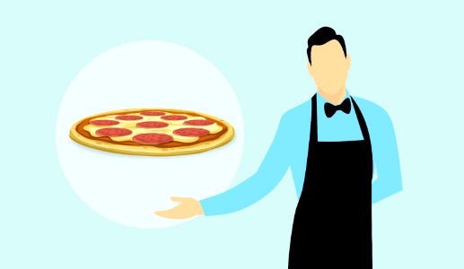 Pizza Meal. Free illustration for personal and commercial use.