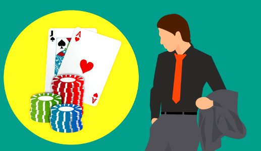 Gambling Games Illustration. Free illustration for personal and commercial use.